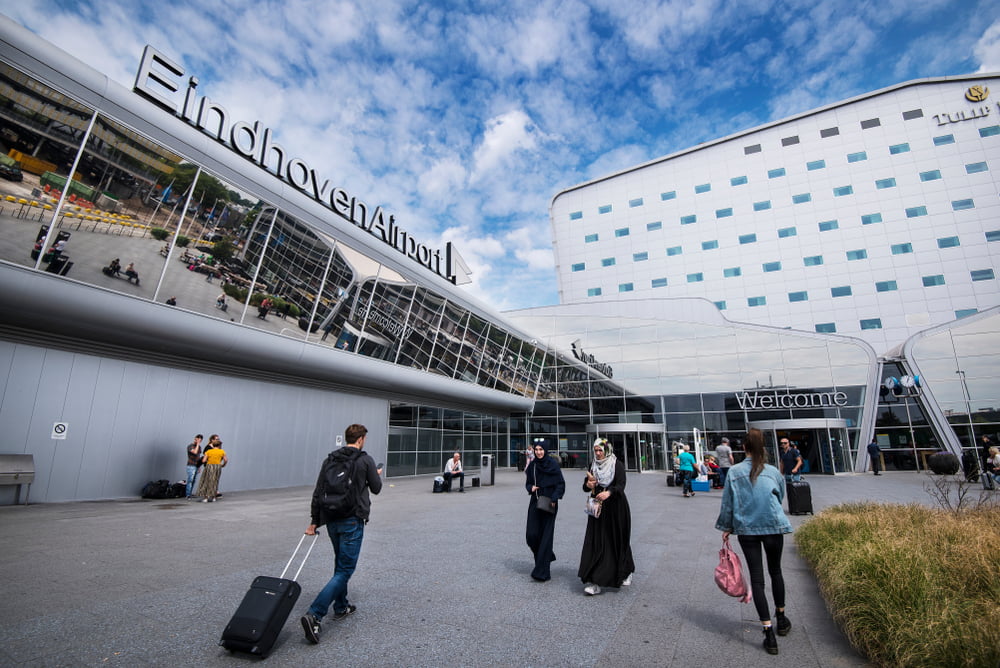 Eindhovens flygplats hade betydligt färre resenärer 2020