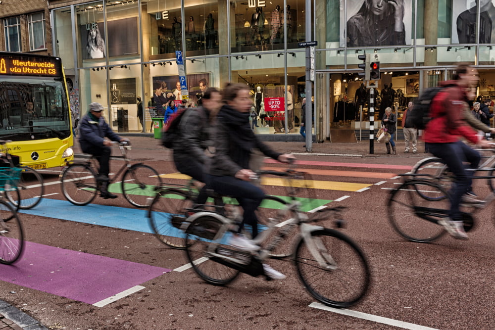 cyclistes à Utrecht
