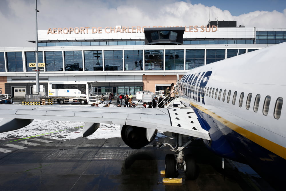 Passagiers in Charleroi niet op tijd op hun vlucht