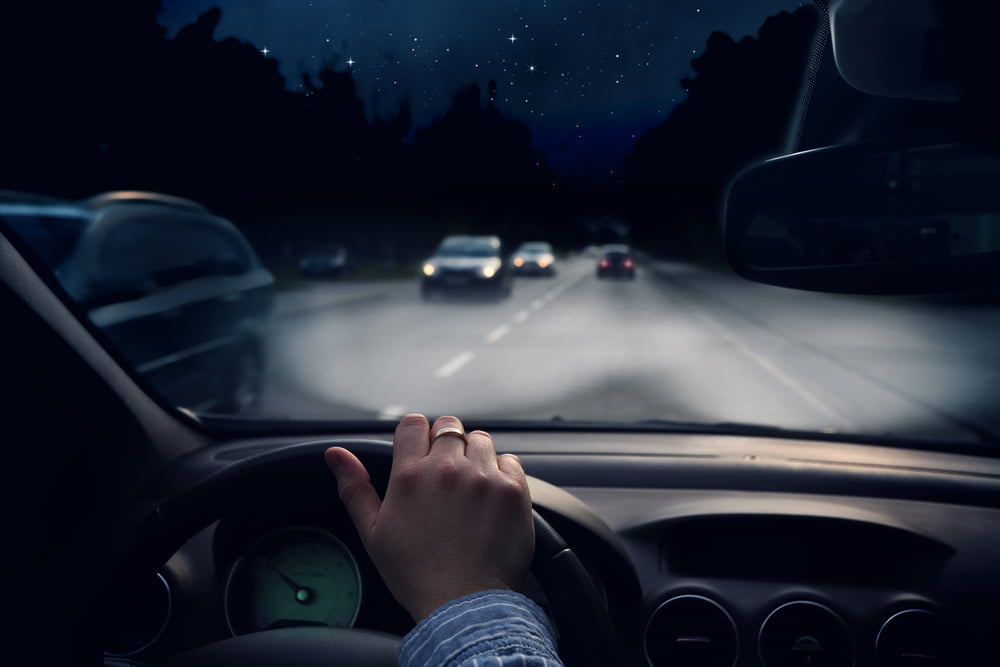 Nattblindhet och trafik inte en bra kombination