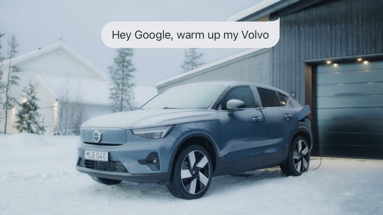 As funções Volvo podem ser operadas com o Google Assistant