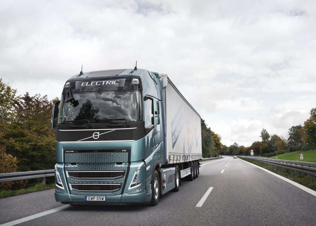 Volvo market leader heavier electric trucks