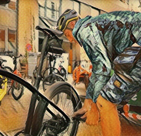 De komst van de cargofiets schuift bestelwagen aan de kant
