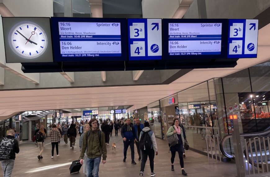 O tráfego de trens em torno de Gouda e Eindhoven foi temporariamente interrompido