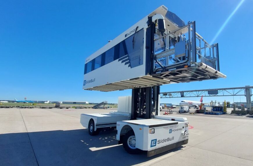 Axxicom Airport Caddy takes a new step with electric ambulance lift…