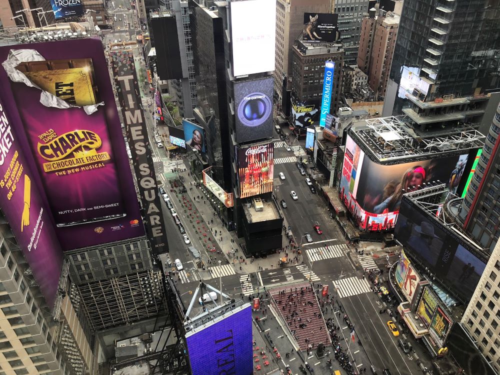 Times Square na Manhattanie